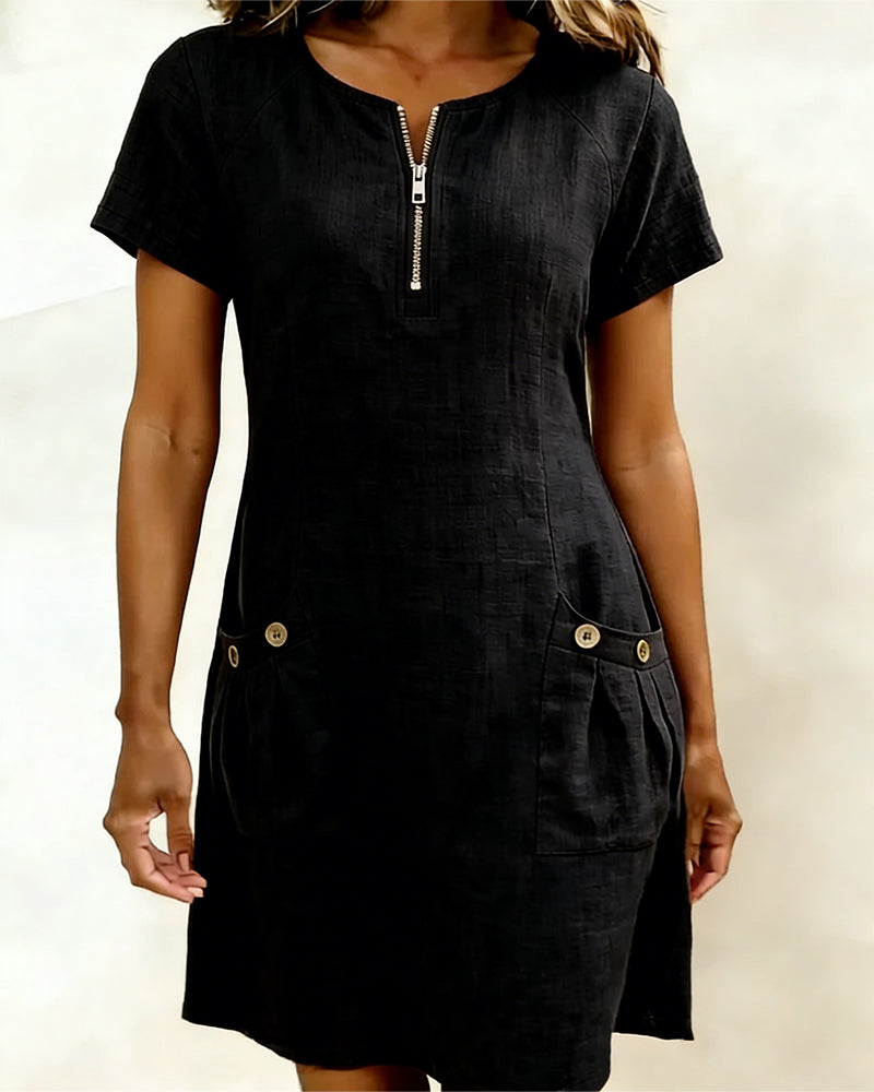 Lina | Abito Casual in Cotone e Lino