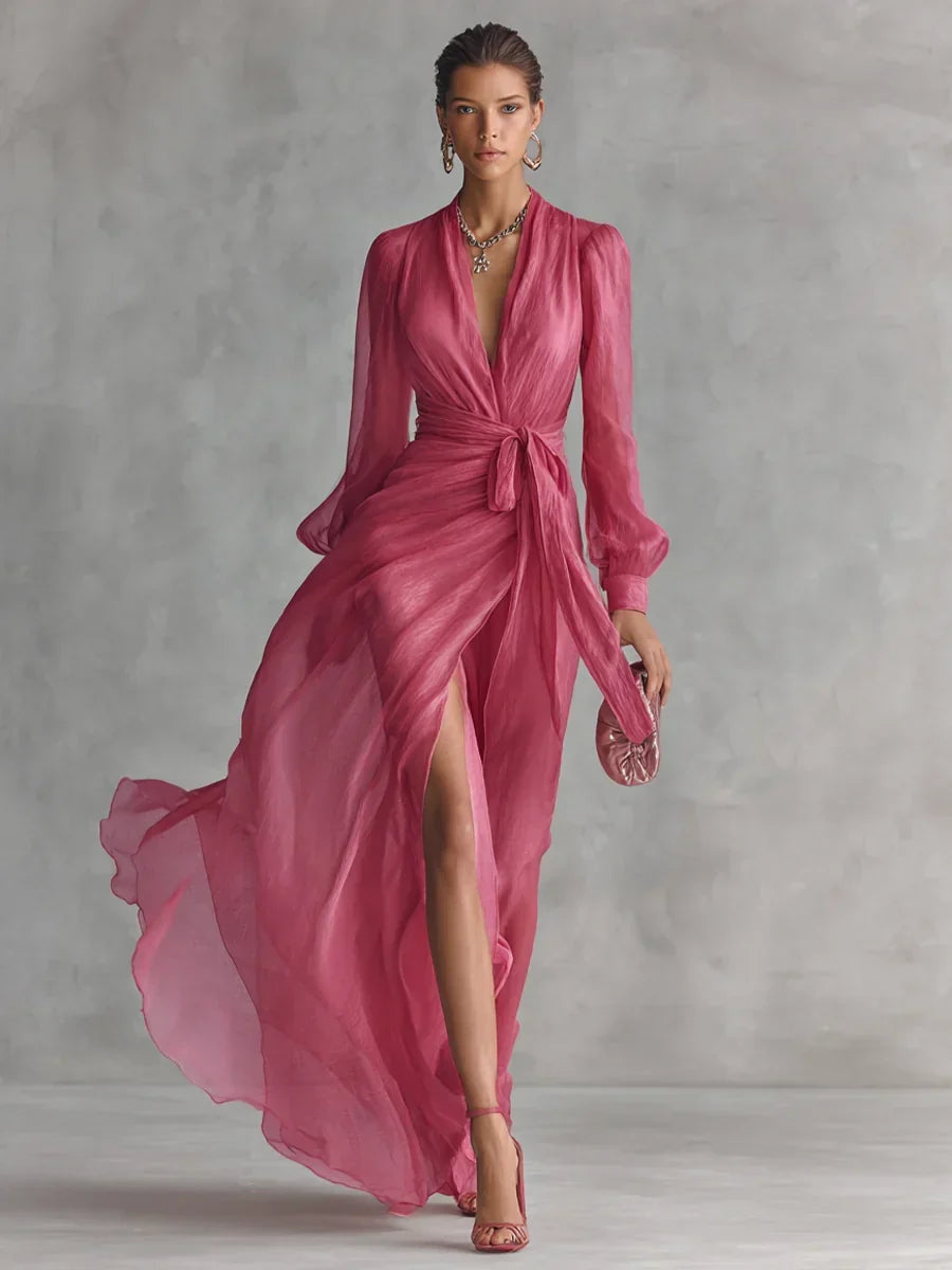 Eva | Vestido Maxi con Escote en V