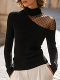 Sylvie | Maglione Asimmetrico & Tulle a Pois