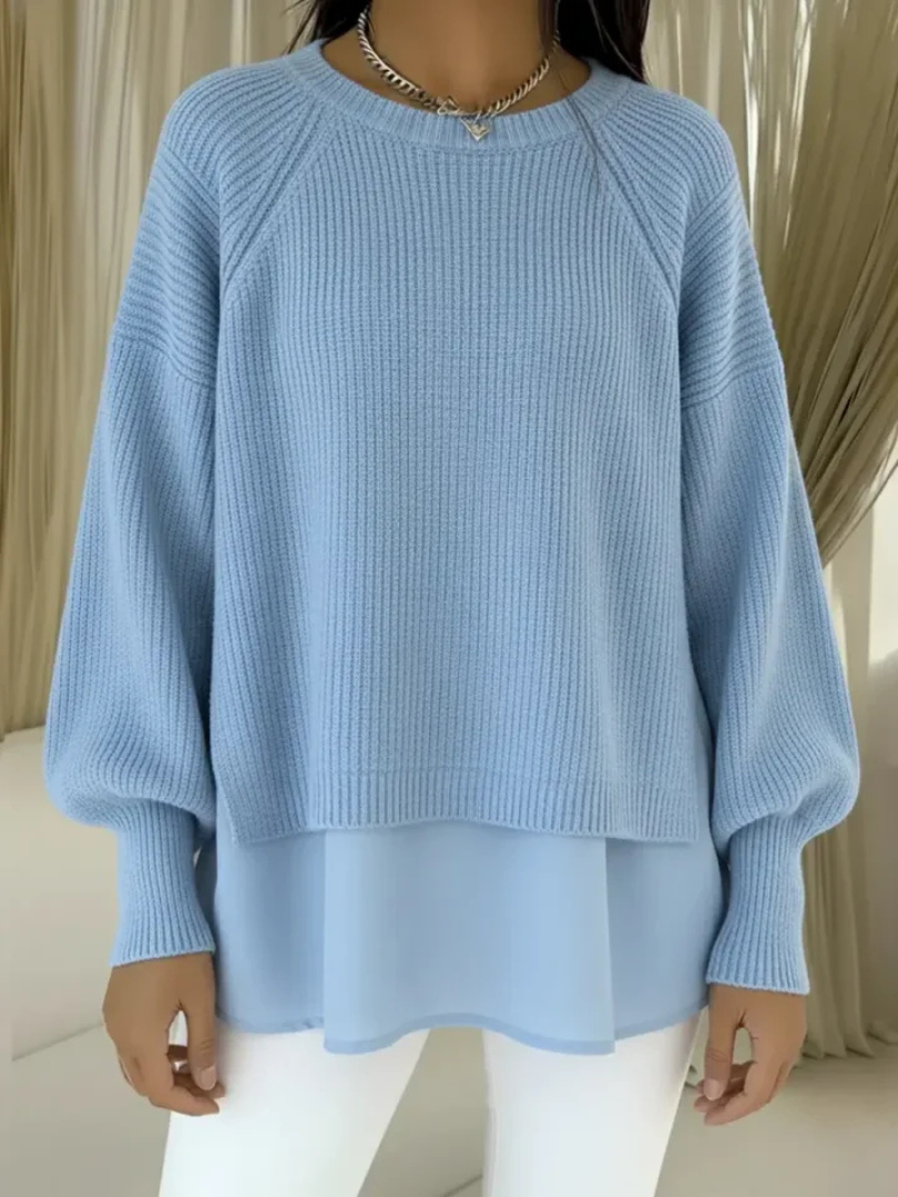 Casilda Maglia Effetto Due Pezzi