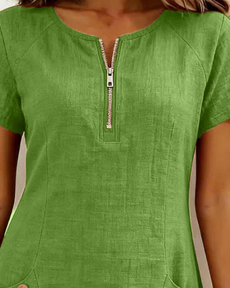 Lina | Abito Casual in Cotone e Lino