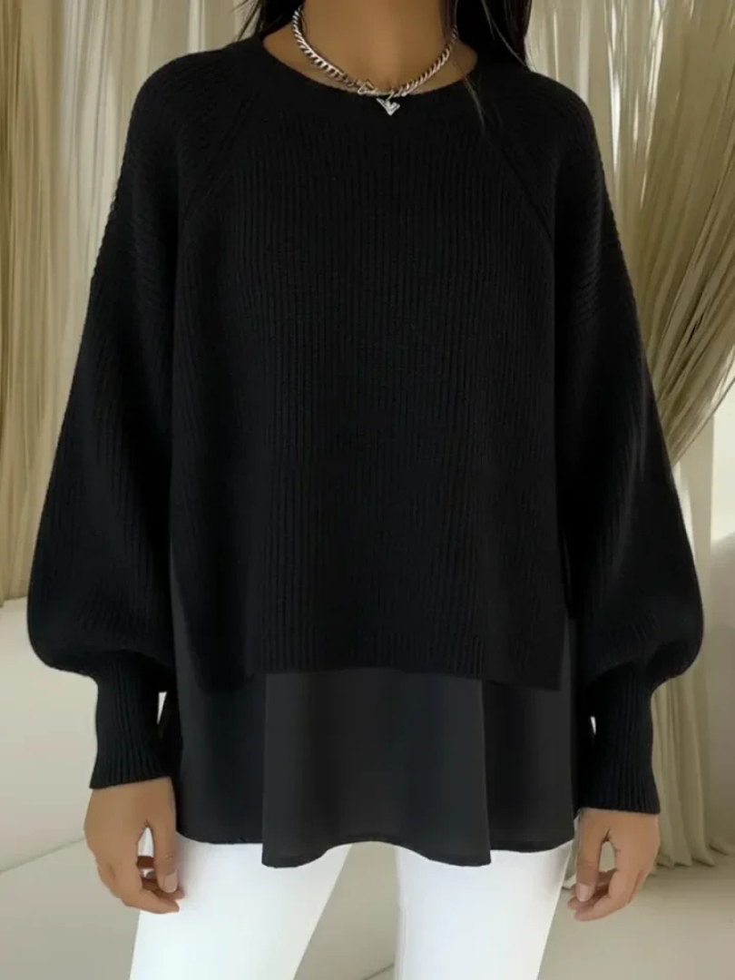 Casilda Maglia Effetto Due Pezzi