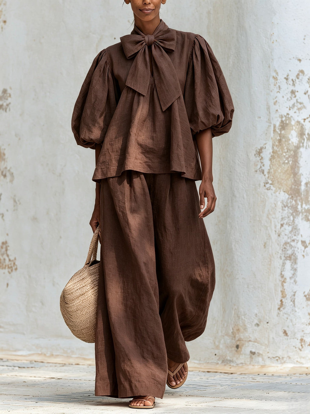 Élodie | Completo oversize e stringhe