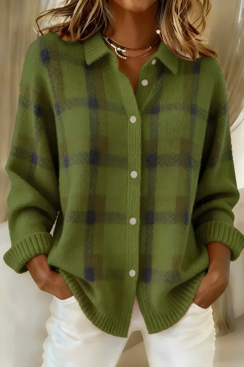 Candela Giacca Cardigan a Quadri