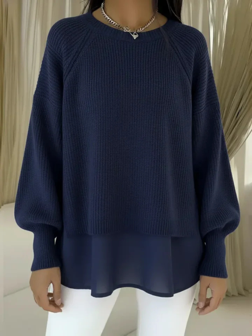 Casilda Maglia Effetto Due Pezzi