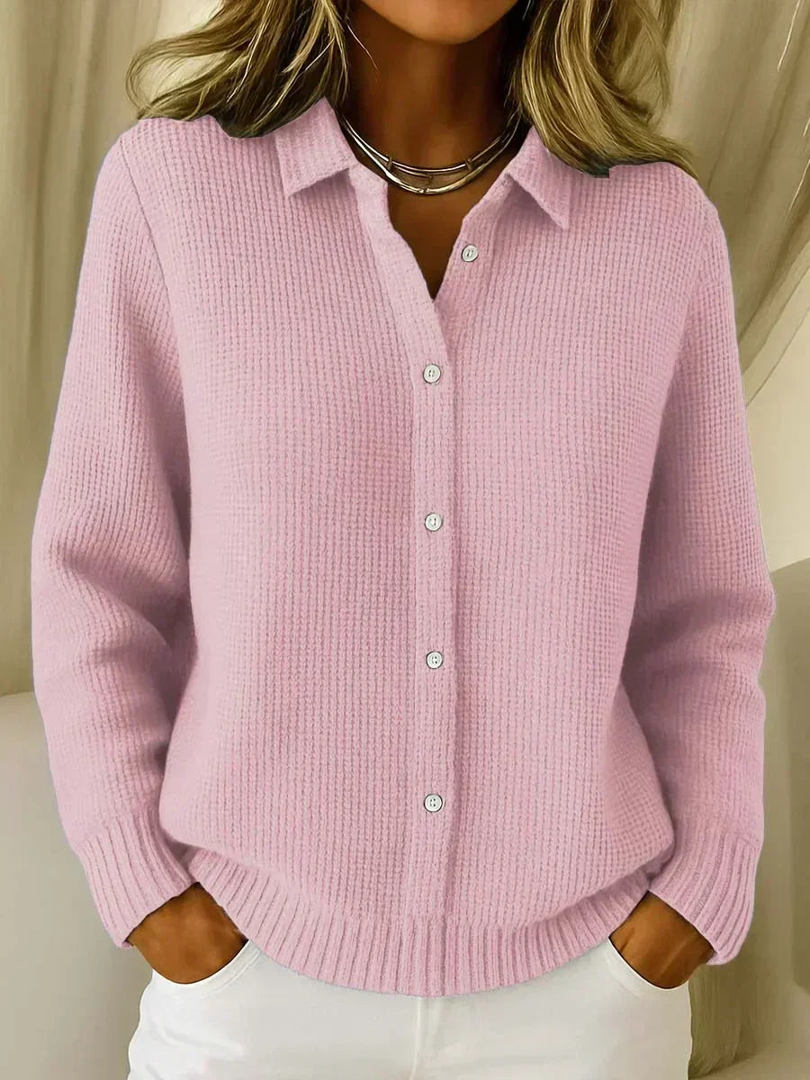 Cardigan Carmela testurizzato con bottoni