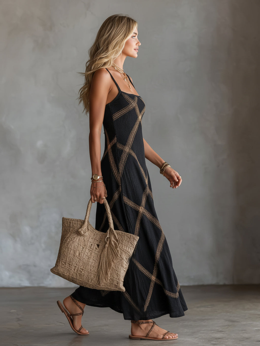 Victoria | Vestido Maxi Fluido Estilizante