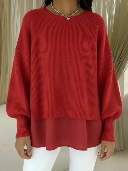 Casilda Maglia Effetto Due Pezzi