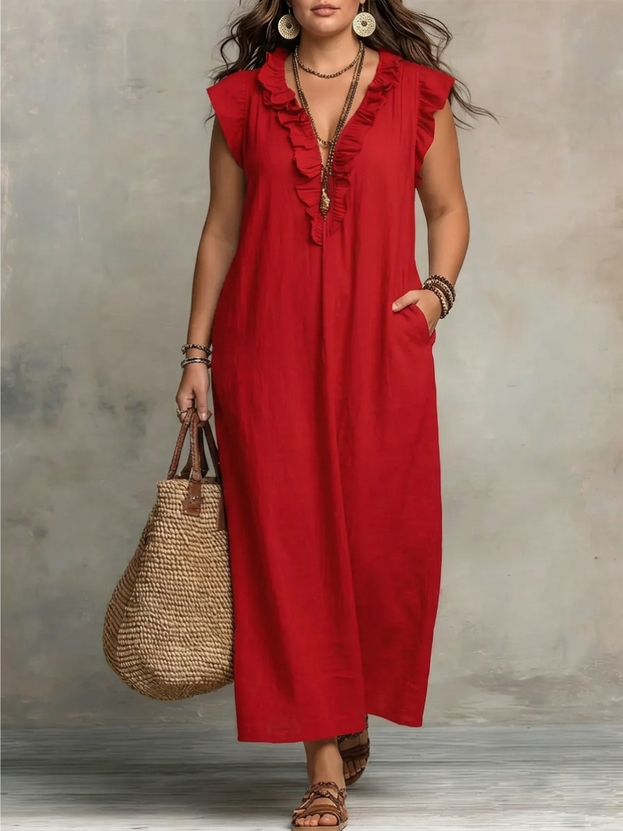 Cecilia | Vestito lungo bohémien ampio