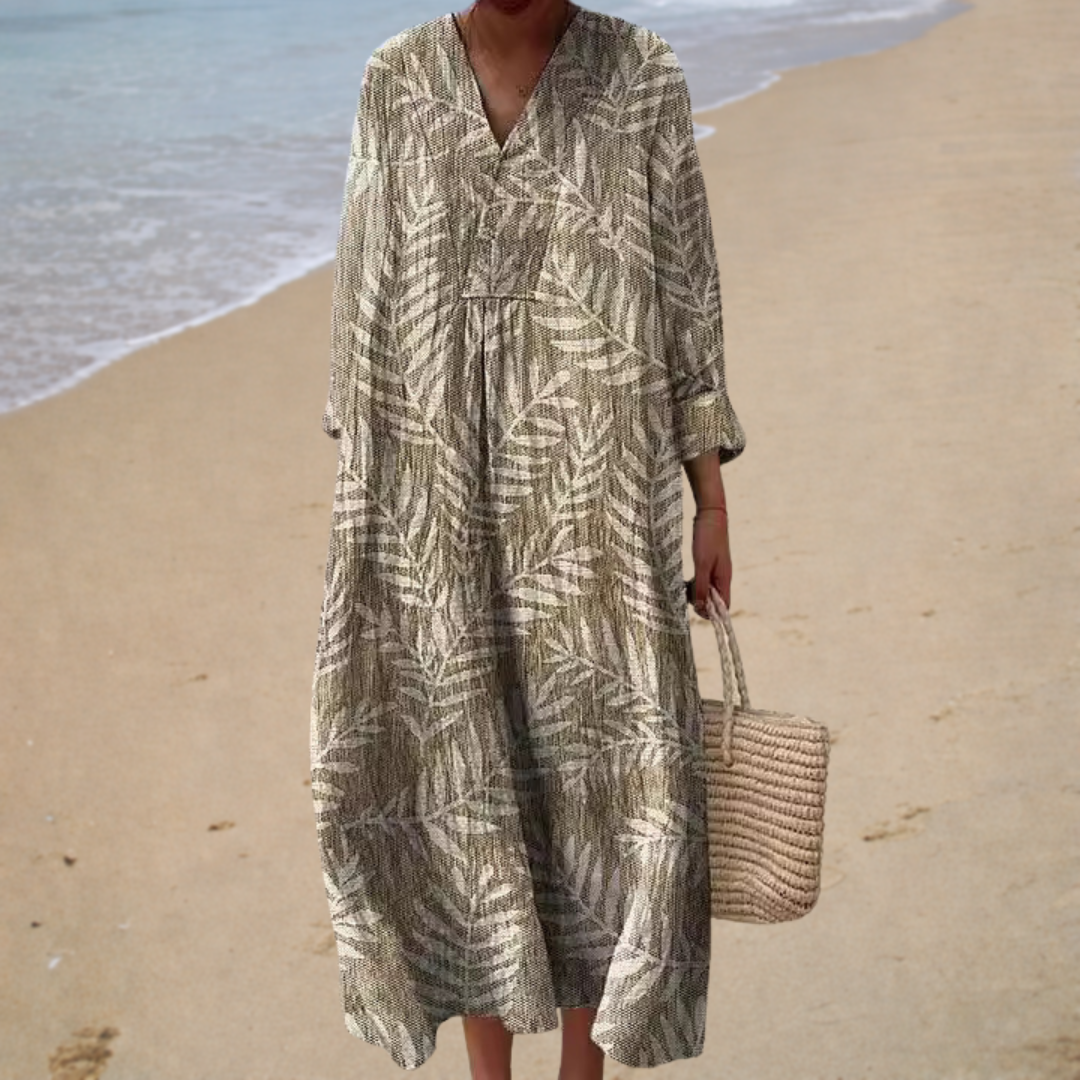 Abito estivo stampato che valorizza la figura — Art. 08