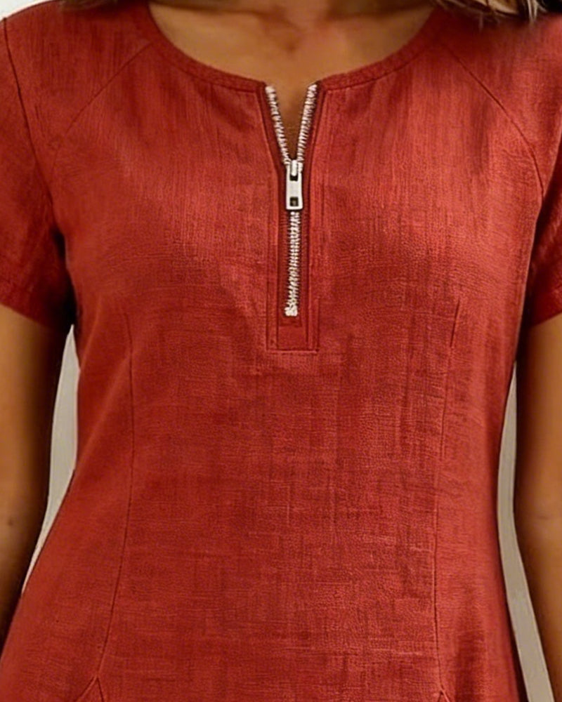 Lina | Abito Casual in Cotone e Lino