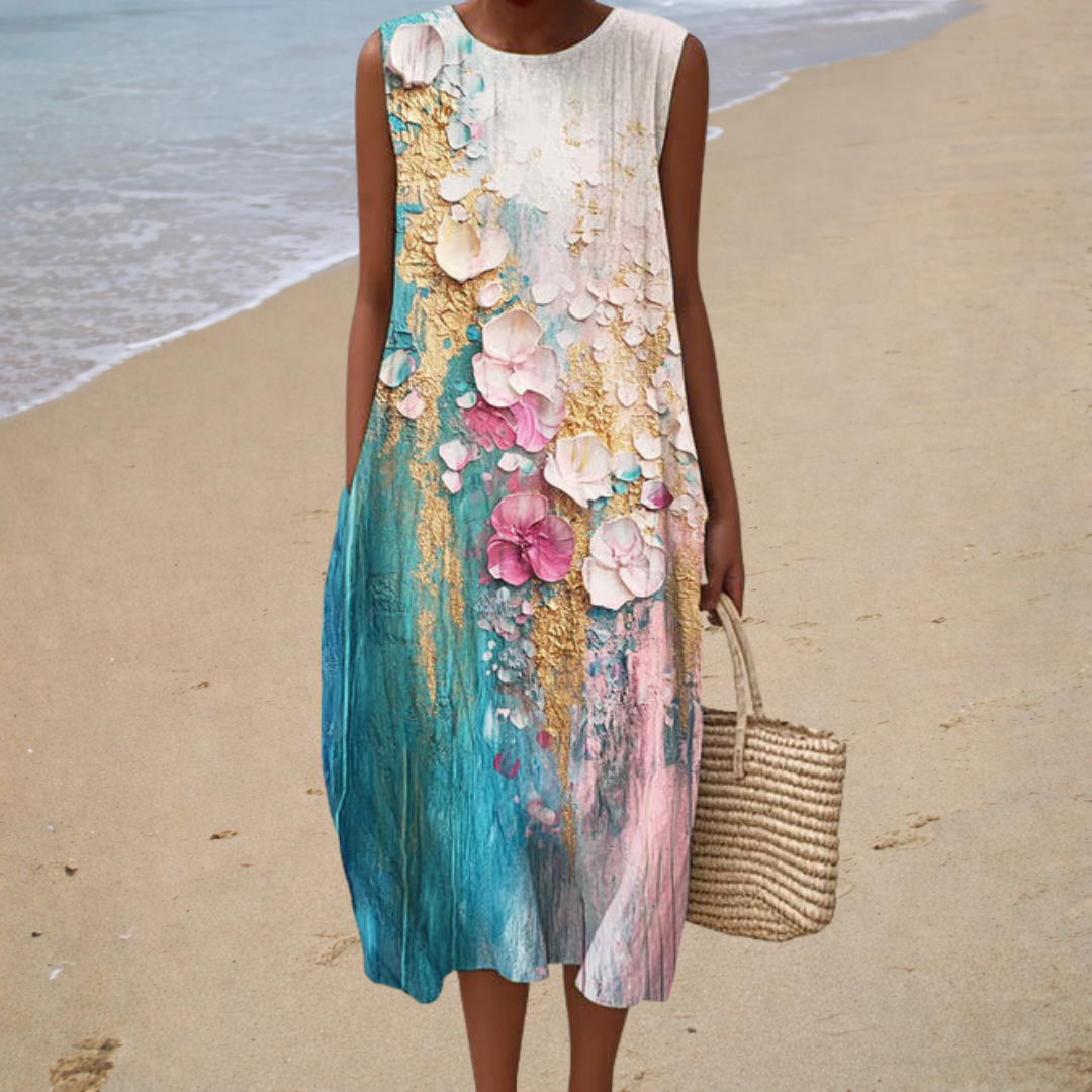 Vestido de verano cómodo sin mangas — Ref. 15