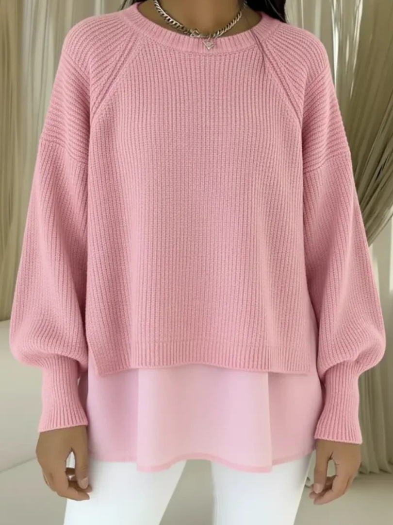 Casilda Maglia Effetto Due Pezzi
