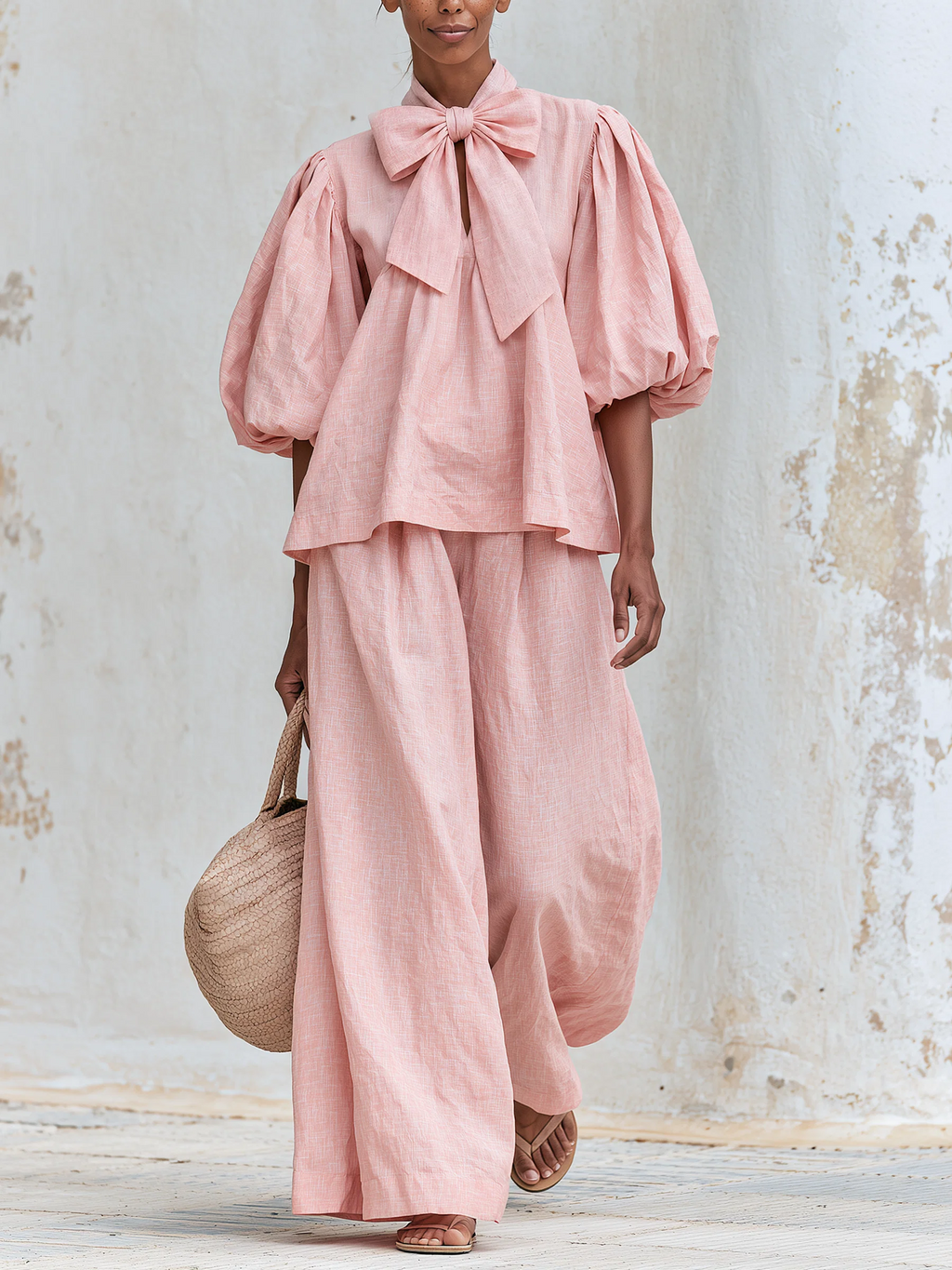 Élodie | Completo oversize e stringhe