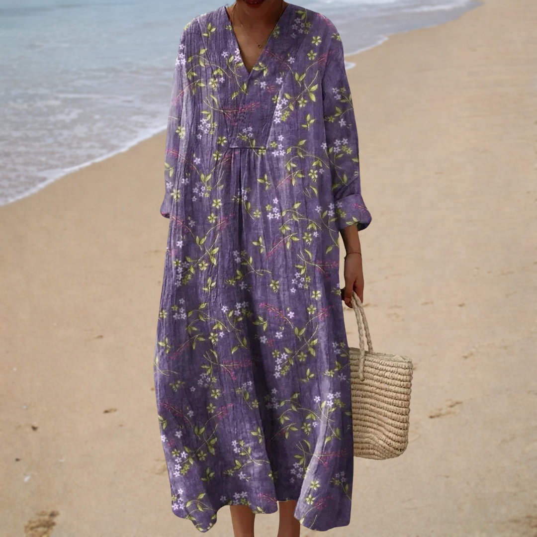 Vestido de verano estampado favorecedor — Ref. 03