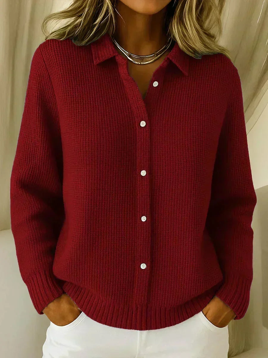 Cardigan Carmela testurizzato con bottoni