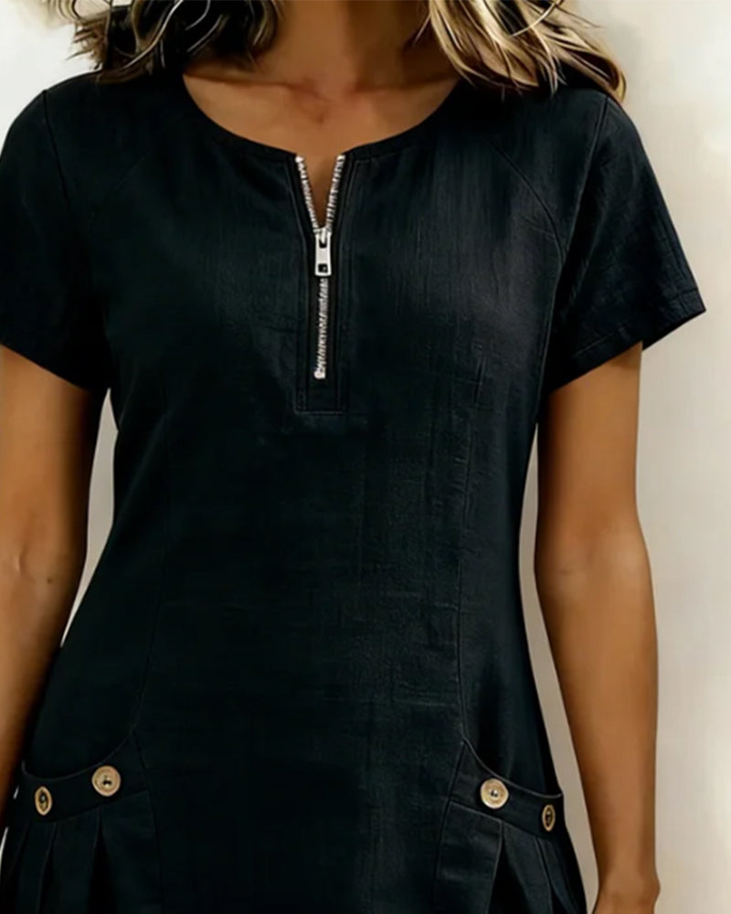 Lina | Abito Casual in Cotone e Lino