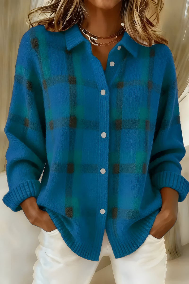 Candela Giacca Cardigan a Quadri
