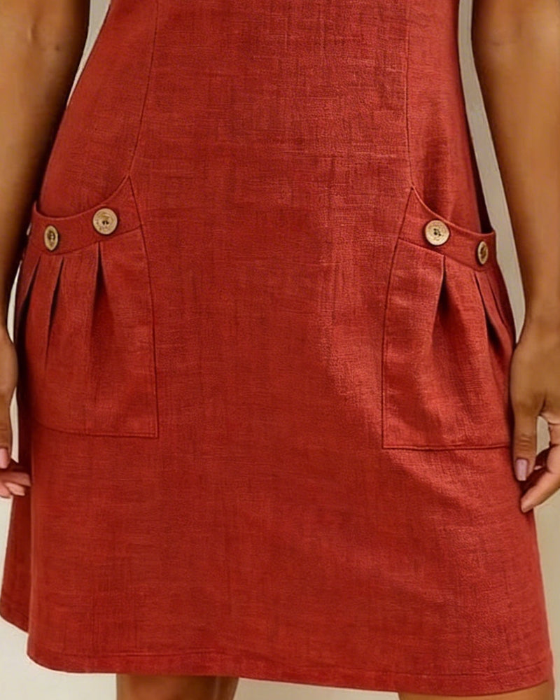 Lina | Abito Casual in Cotone e Lino
