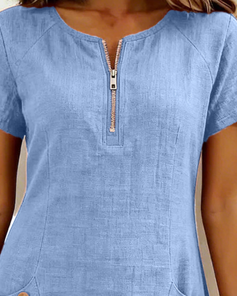 Lina | Abito Casual in Cotone e Lino