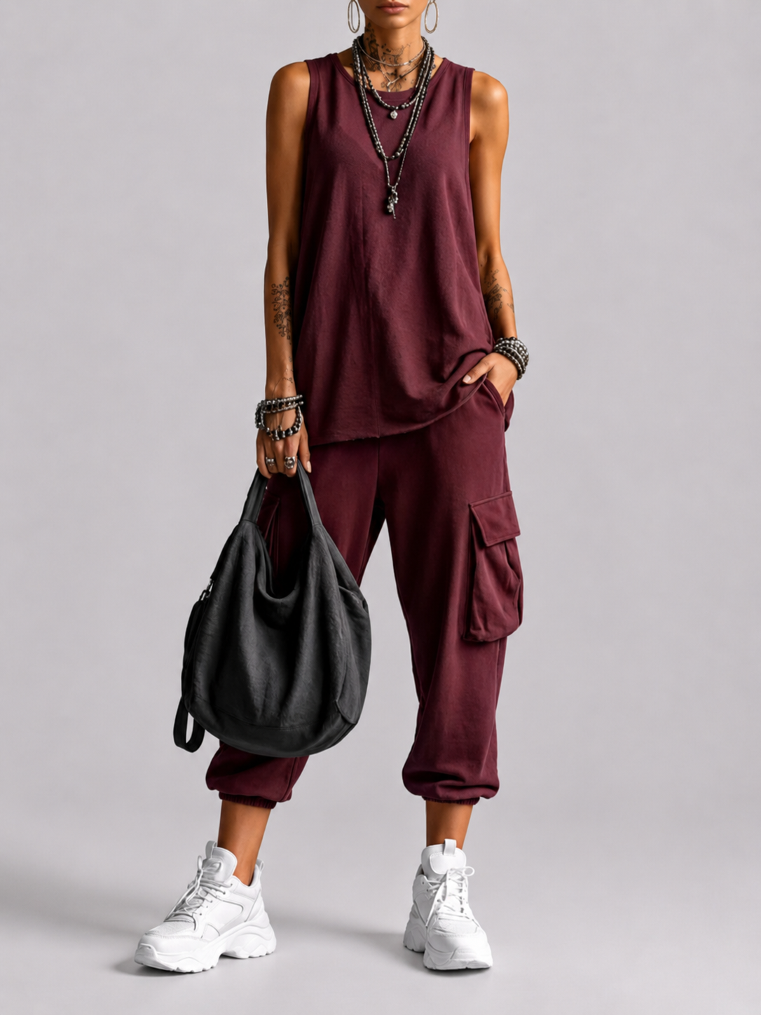 VALENTINA | Completo casual vestibilità morbida con tasche