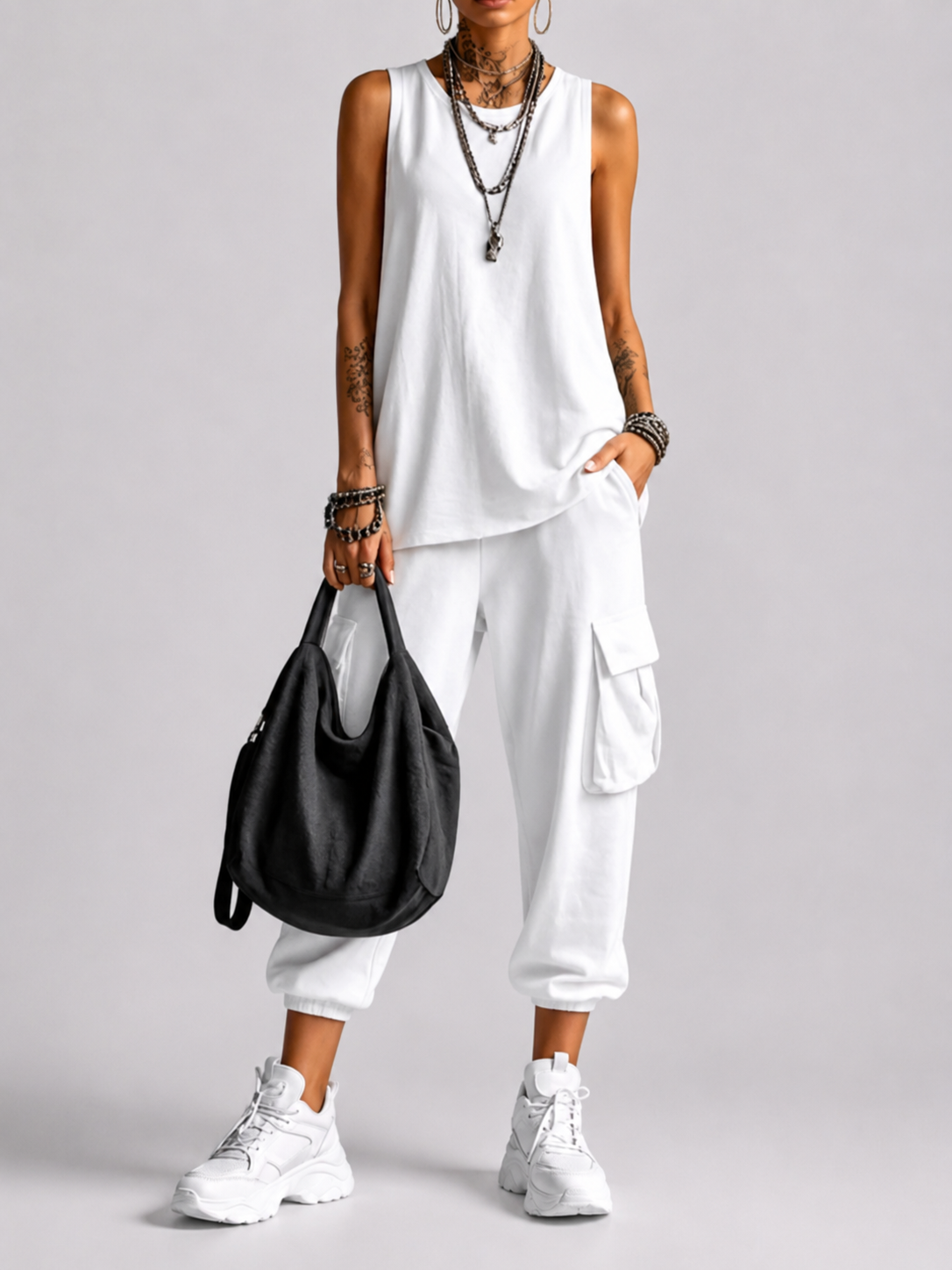 VALENTINA | Completo casual vestibilità morbida con tasche