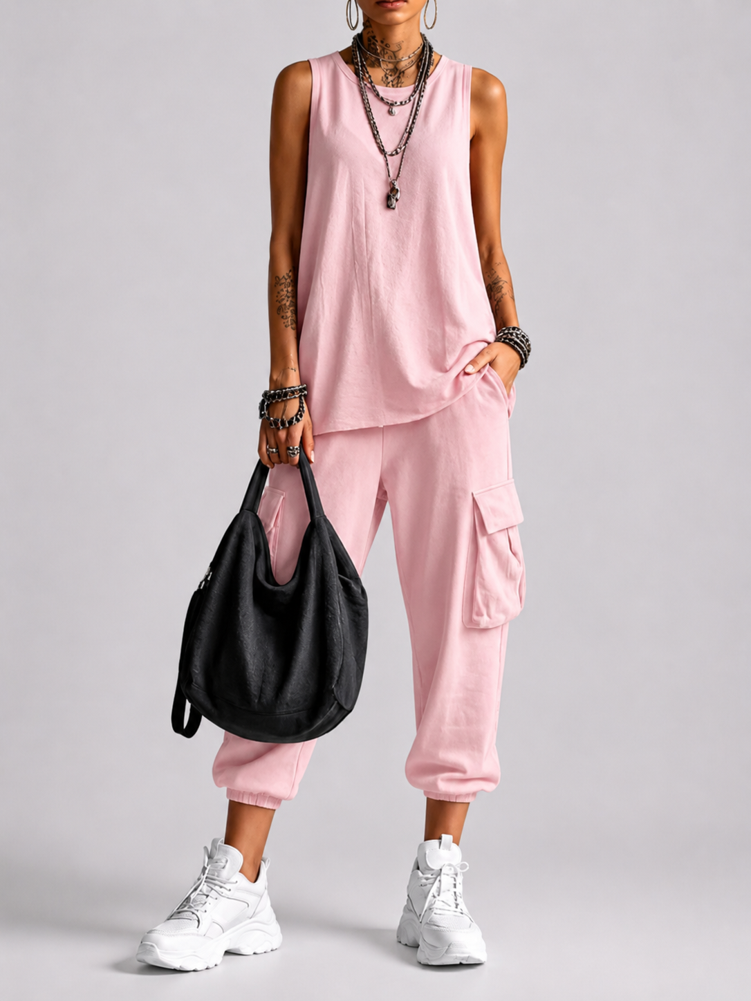 VALENTINA | Completo casual vestibilità morbida con tasche