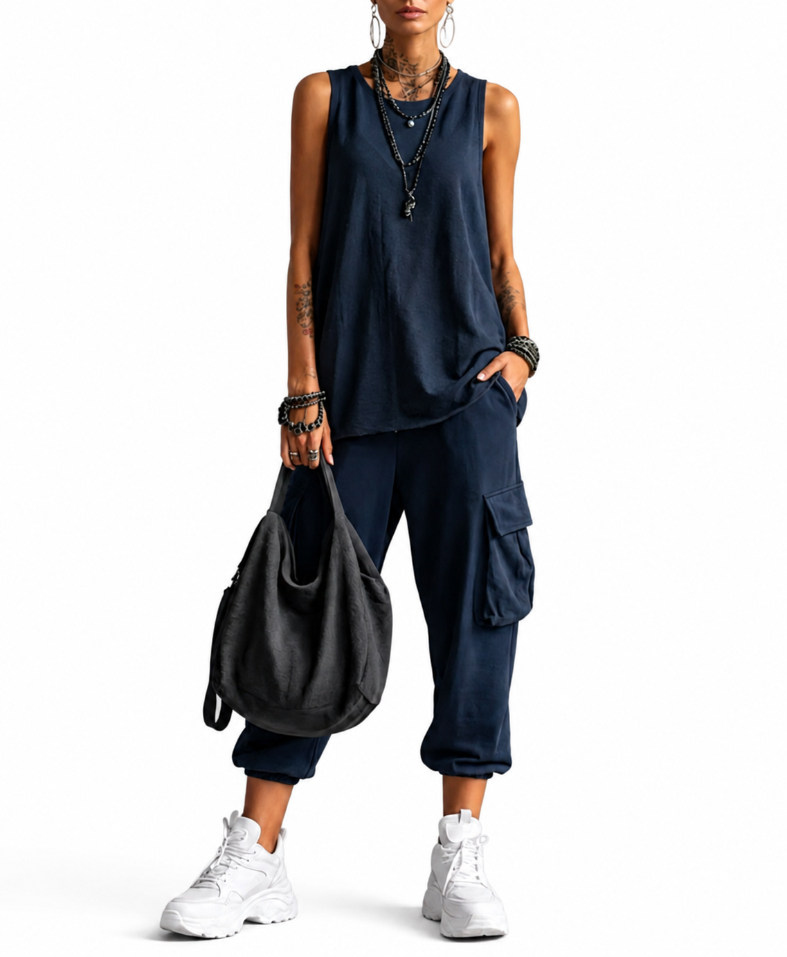VALENTINA | Completo casual vestibilità morbida con tasche
