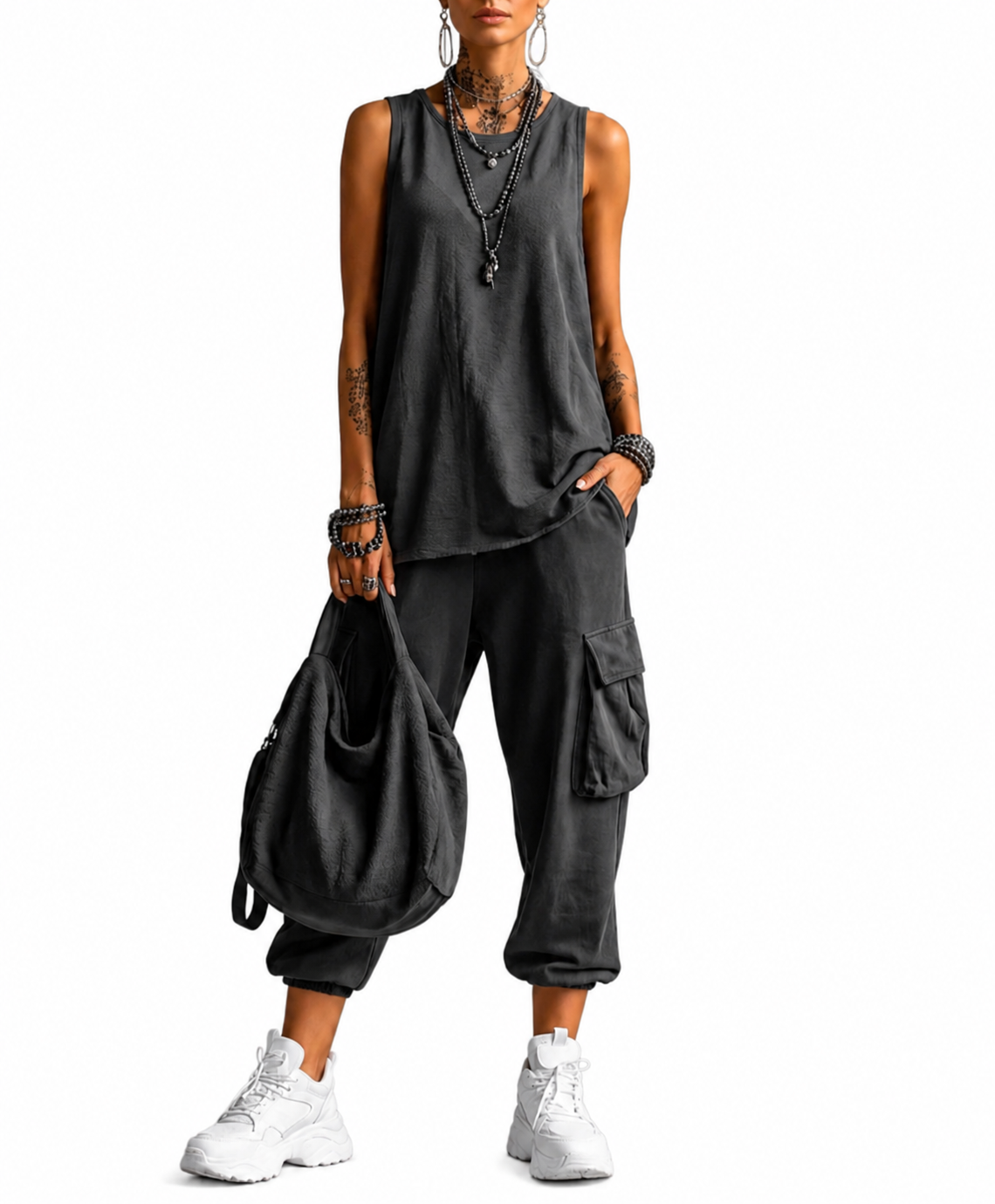 VALENTINA | Completo casual vestibilità morbida con tasche