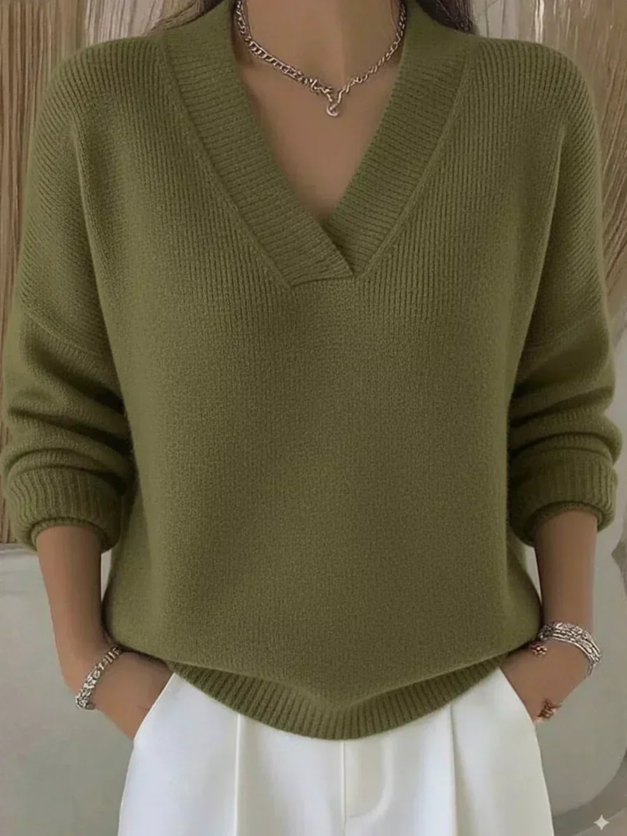 Maglione Violeta Ampio con Scollo a V
