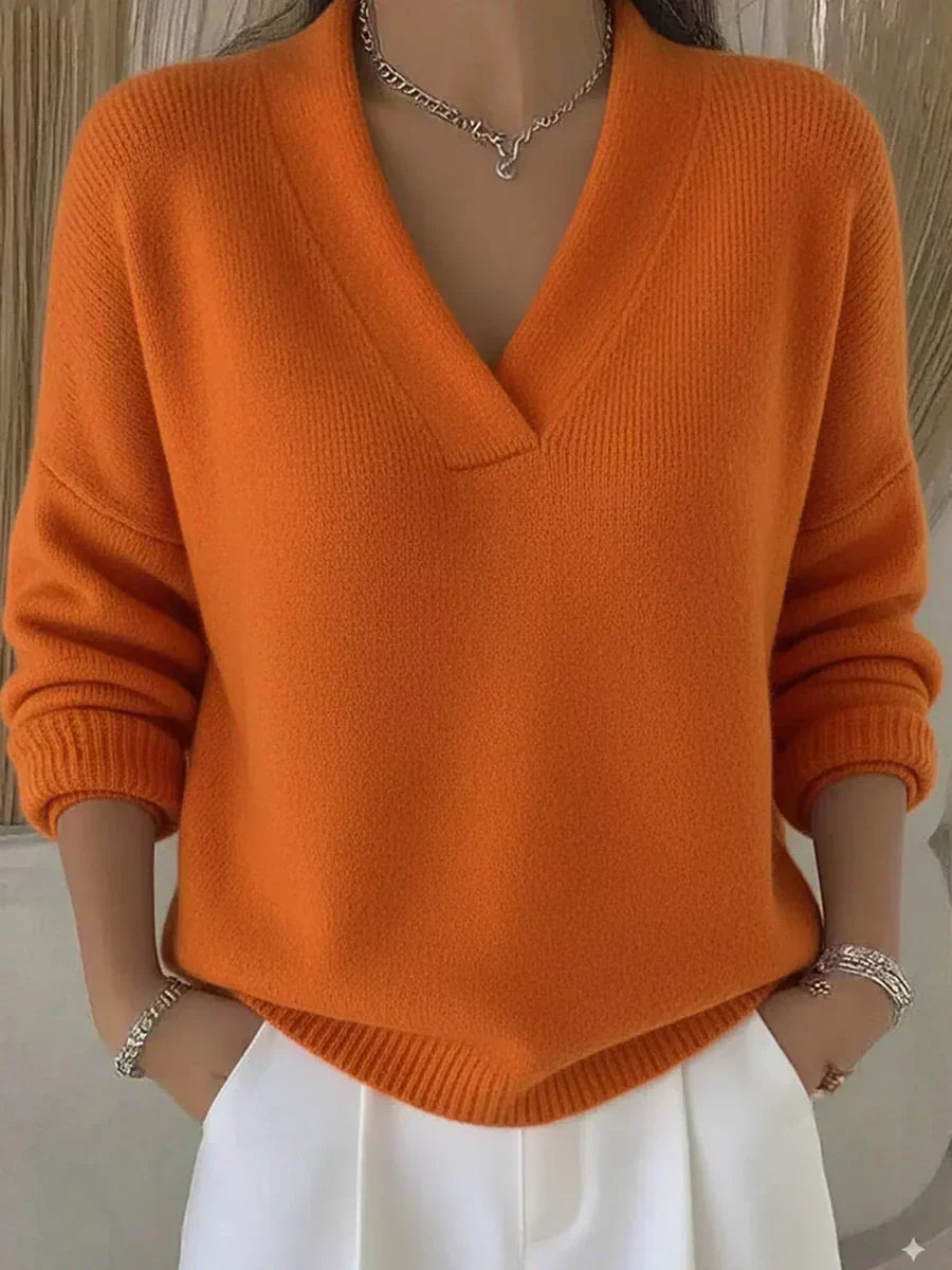 Maglione Violeta Ampio con Scollo a V