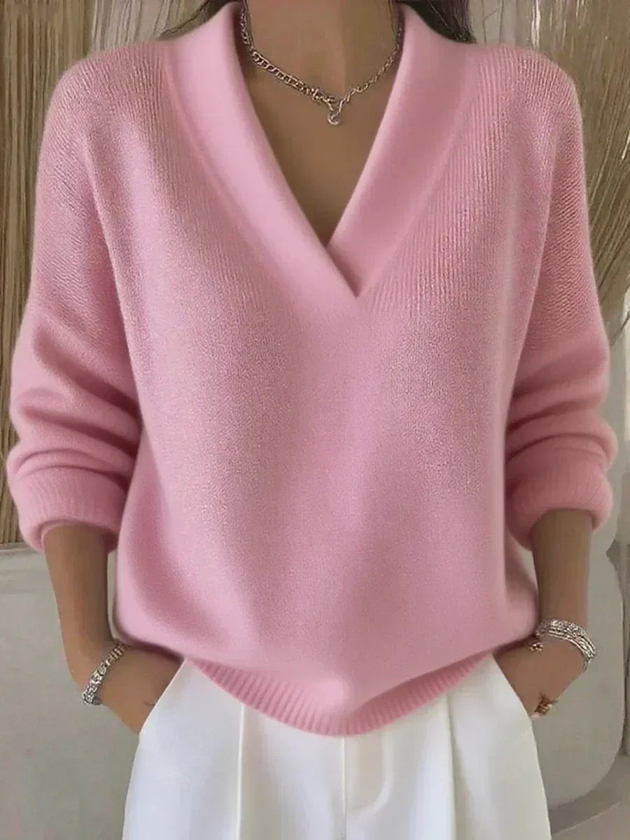Maglione Violeta Ampio con Scollo a V