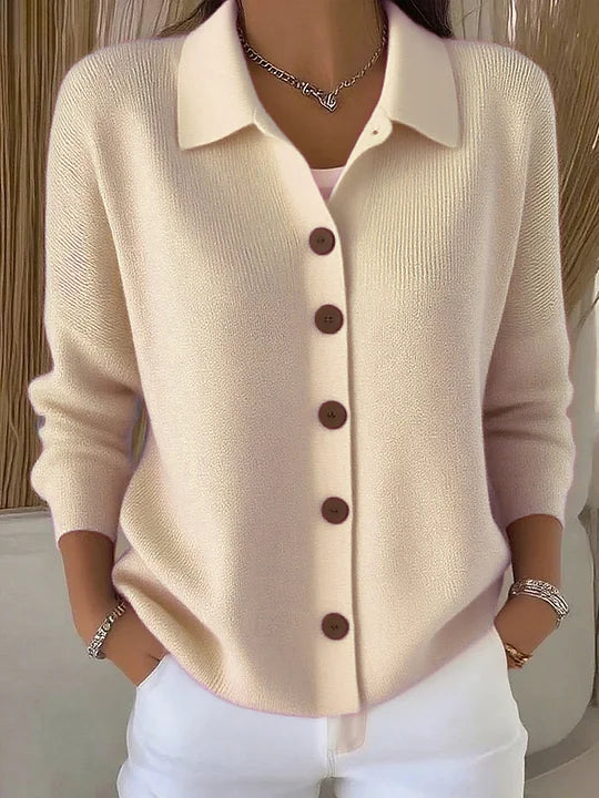 Josefina Cardigan con Collo e Bottoni