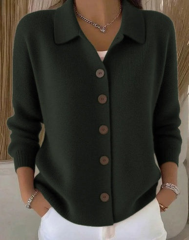 Josefina Cardigan con Collo e Bottoni