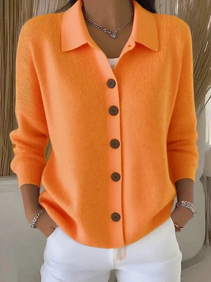 Josefina Cardigan con Collo e Bottoni