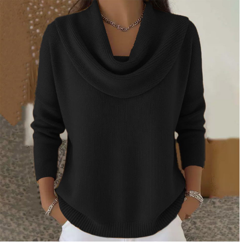Julia maglia con collo drappeggiato