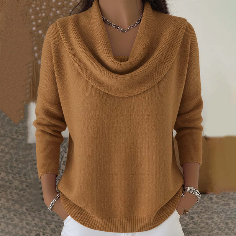 Julia maglia con collo drappeggiato