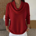 Julia maglia con collo drappeggiato