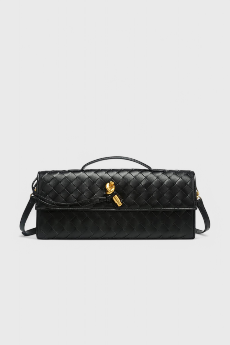 Pochette Melanie con Dettaglio Nodo Dorato