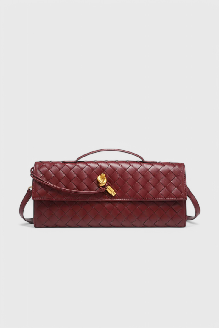 Pochette Melanie con Dettaglio Nodo Dorato