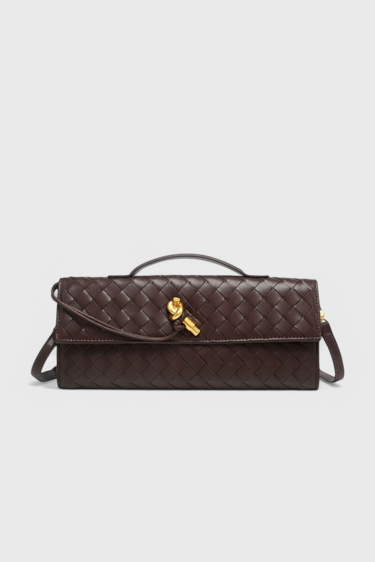 Pochette Melanie con Dettaglio Nodo Dorato