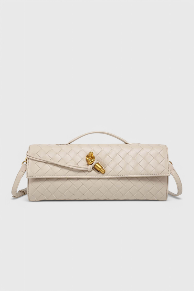 Pochette Melanie con Dettaglio Nodo Dorato