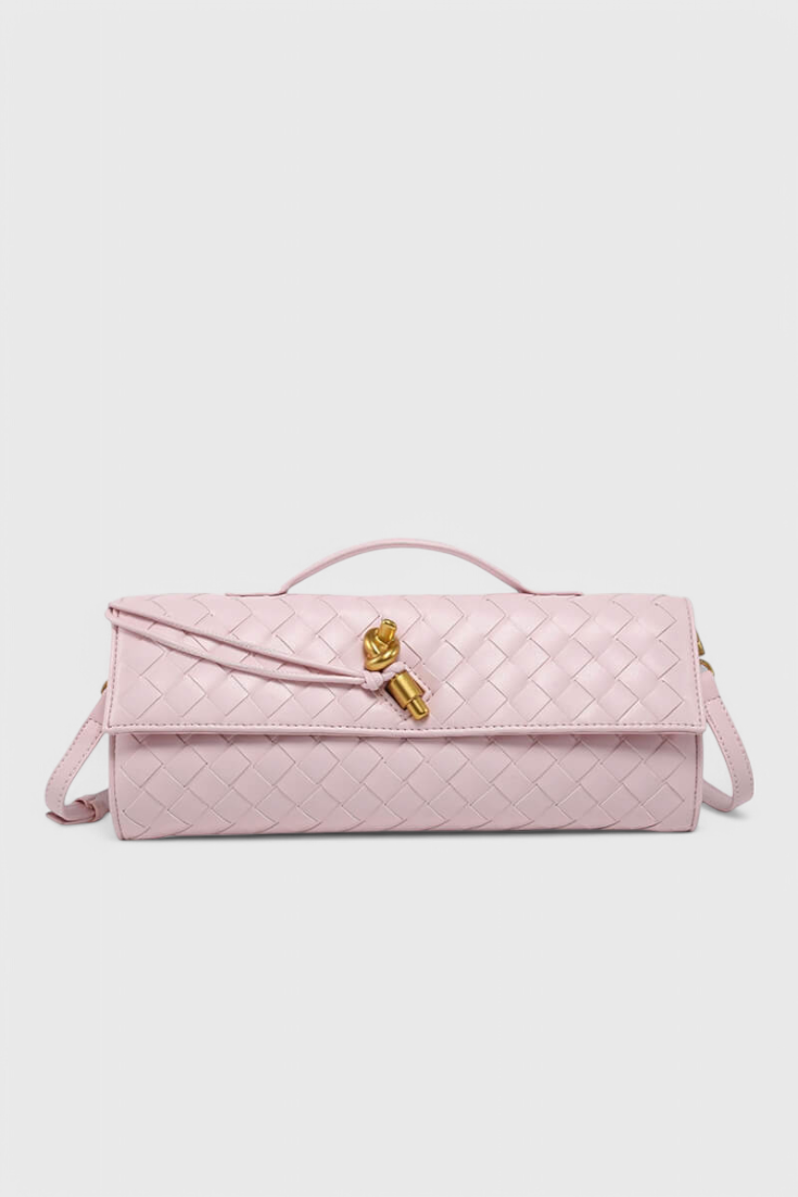 Pochette Melanie con Dettaglio Nodo Dorato