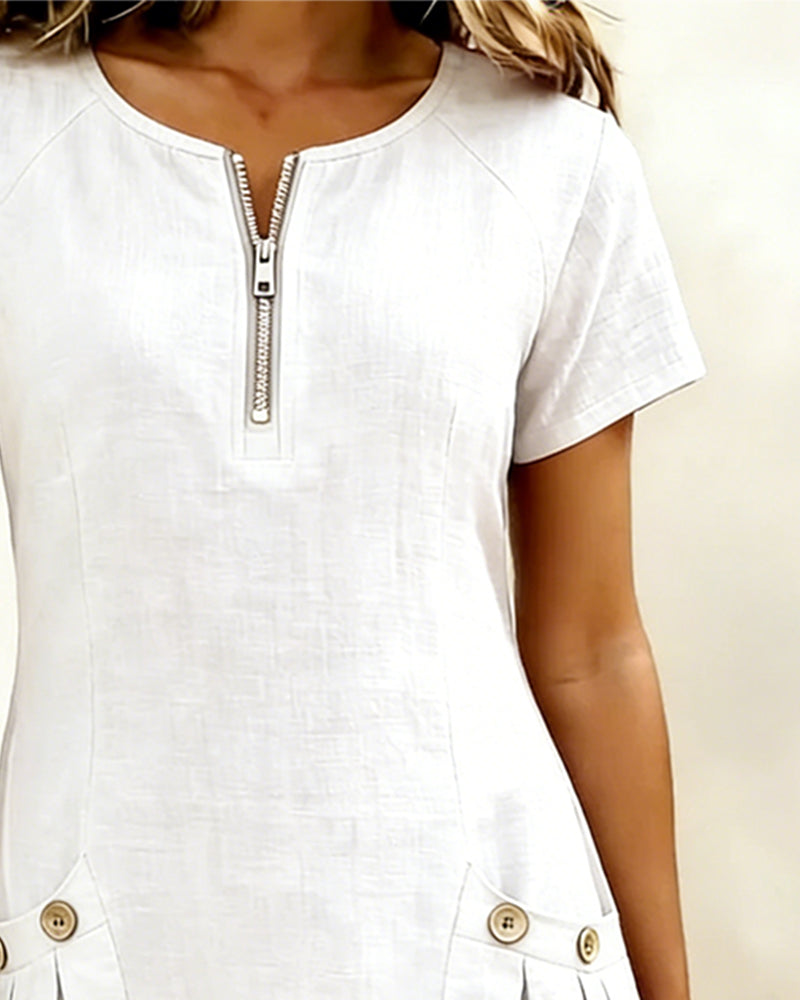 Lina | Abito Casual in Cotone e Lino