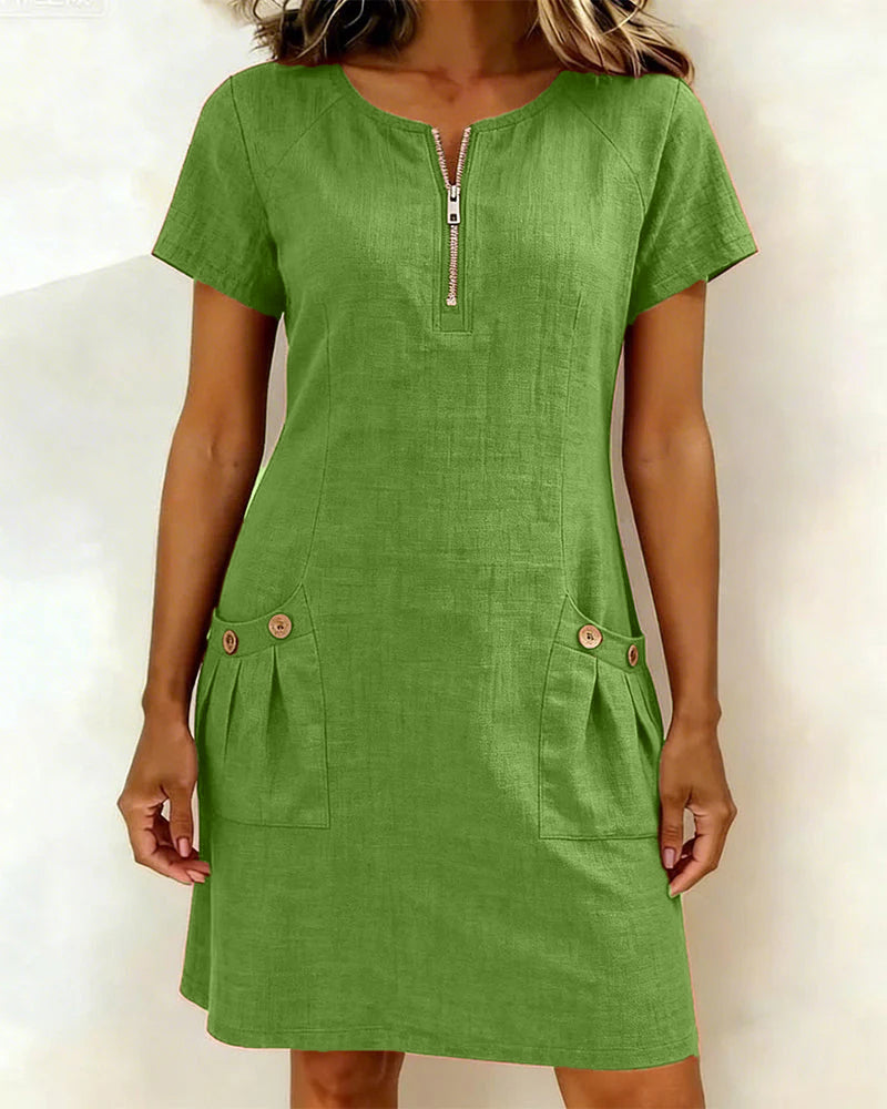 Lina | Abito Casual in Cotone e Lino
