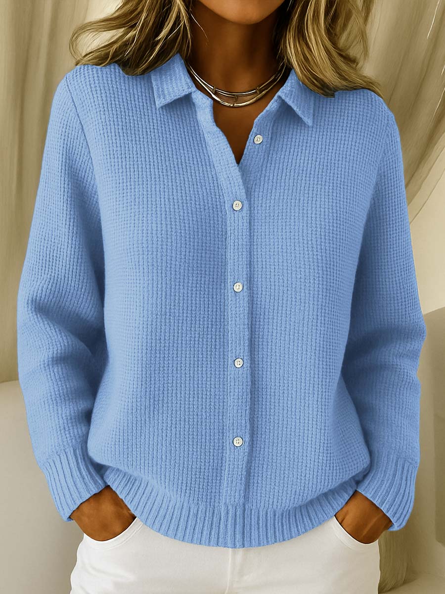 Cardigan Carmela testurizzato con bottoni