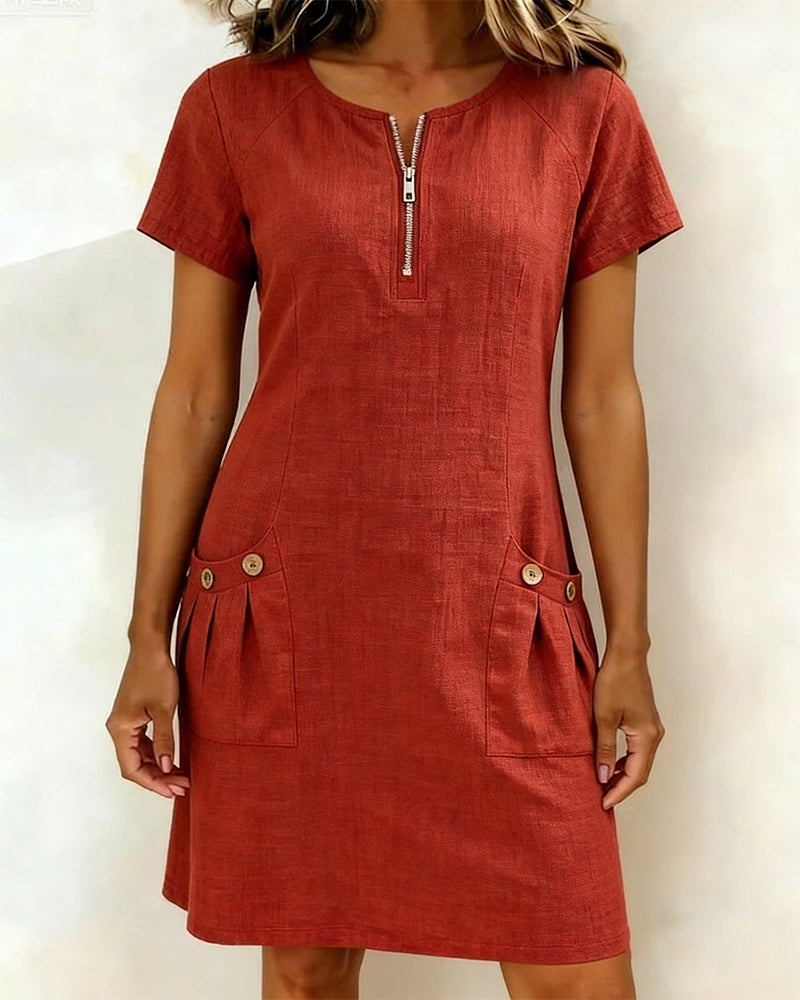 Lina | Abito Casual in Cotone e Lino