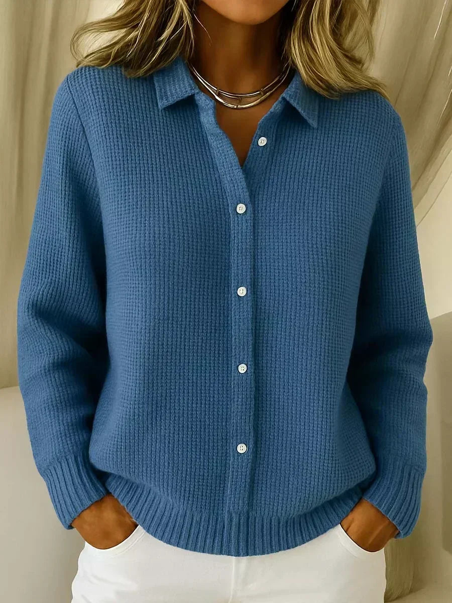 Cardigan Carmela testurizzato con bottoni