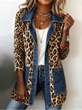 Lorena Giacca Lunga Leopardata con Jeans