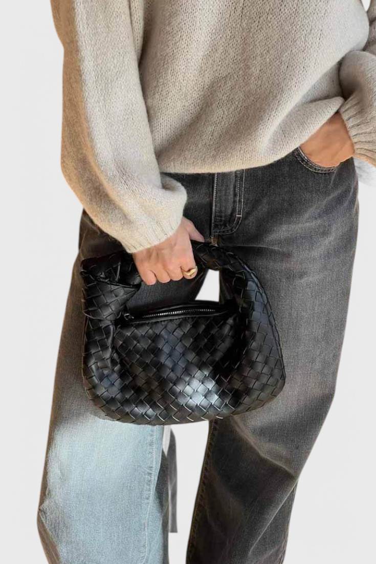 Sage Borsa a tracolla Mini intrecciata